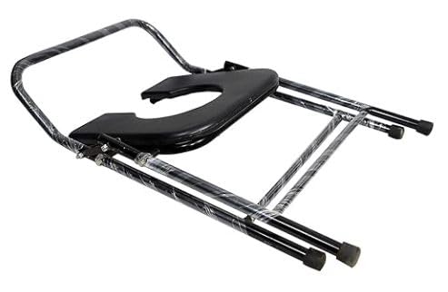 AUDITECH® Folding Portable Toilet Seat with back support bar (Colour is subject to availability)