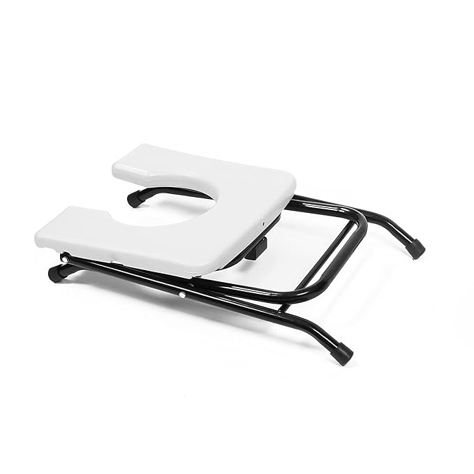 AUDITECH® Folding Commode Stool for Indian to western toilet convertor (colour is subject to availability)