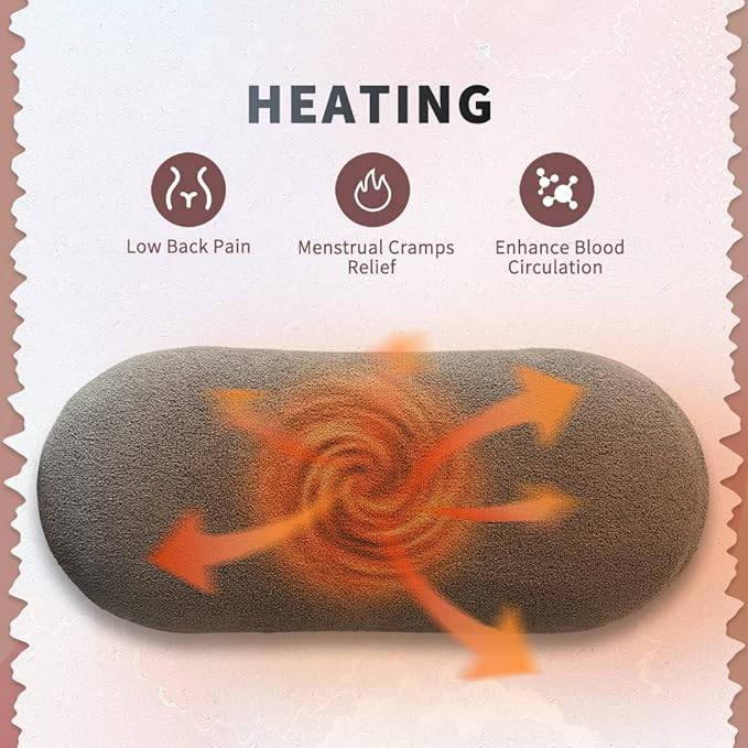 AUDITECH Portable Cordless Heating Pad and massager for Menstrual Cramps Relief