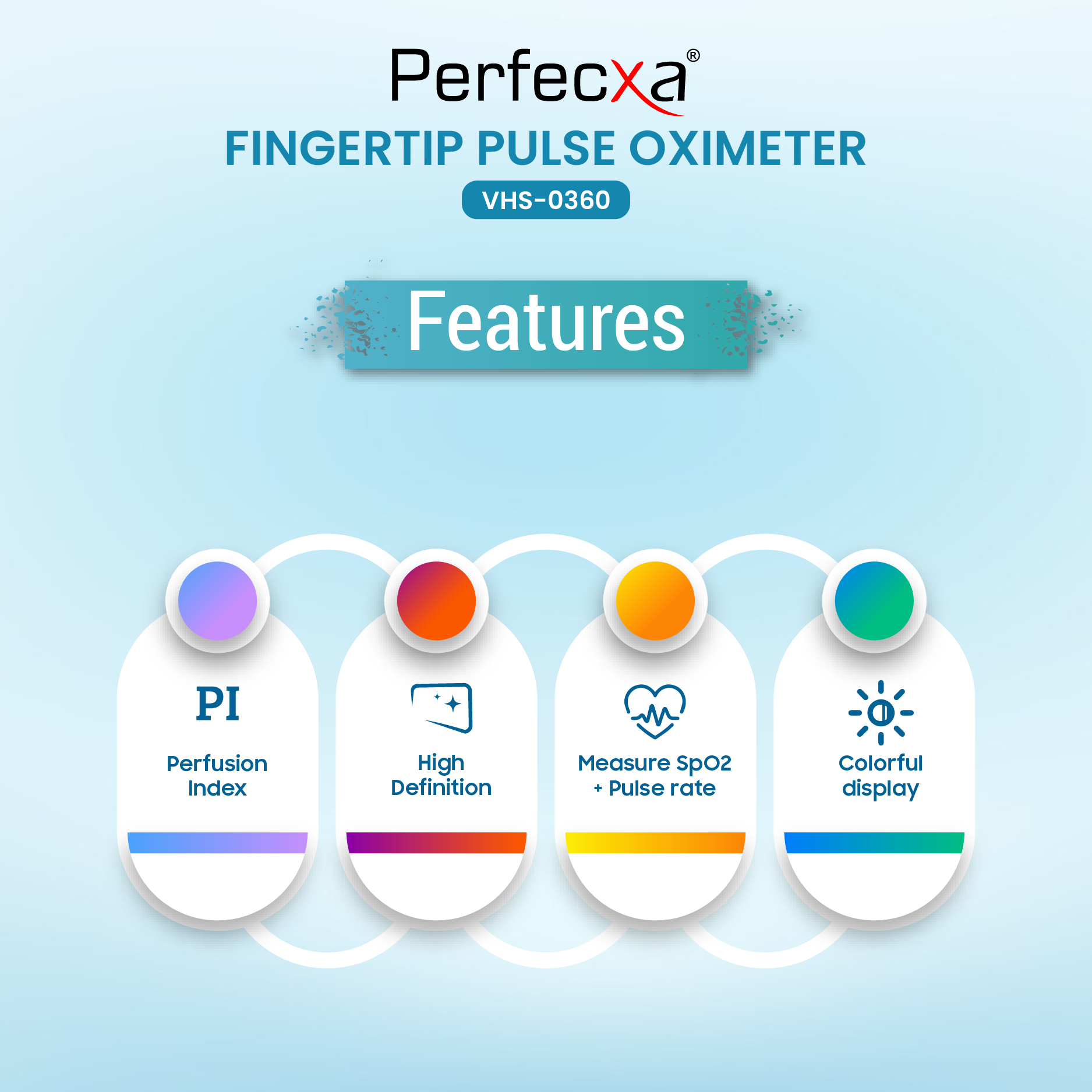PERFECXA Fingertip Pulse Oximeter (VHS-0360)