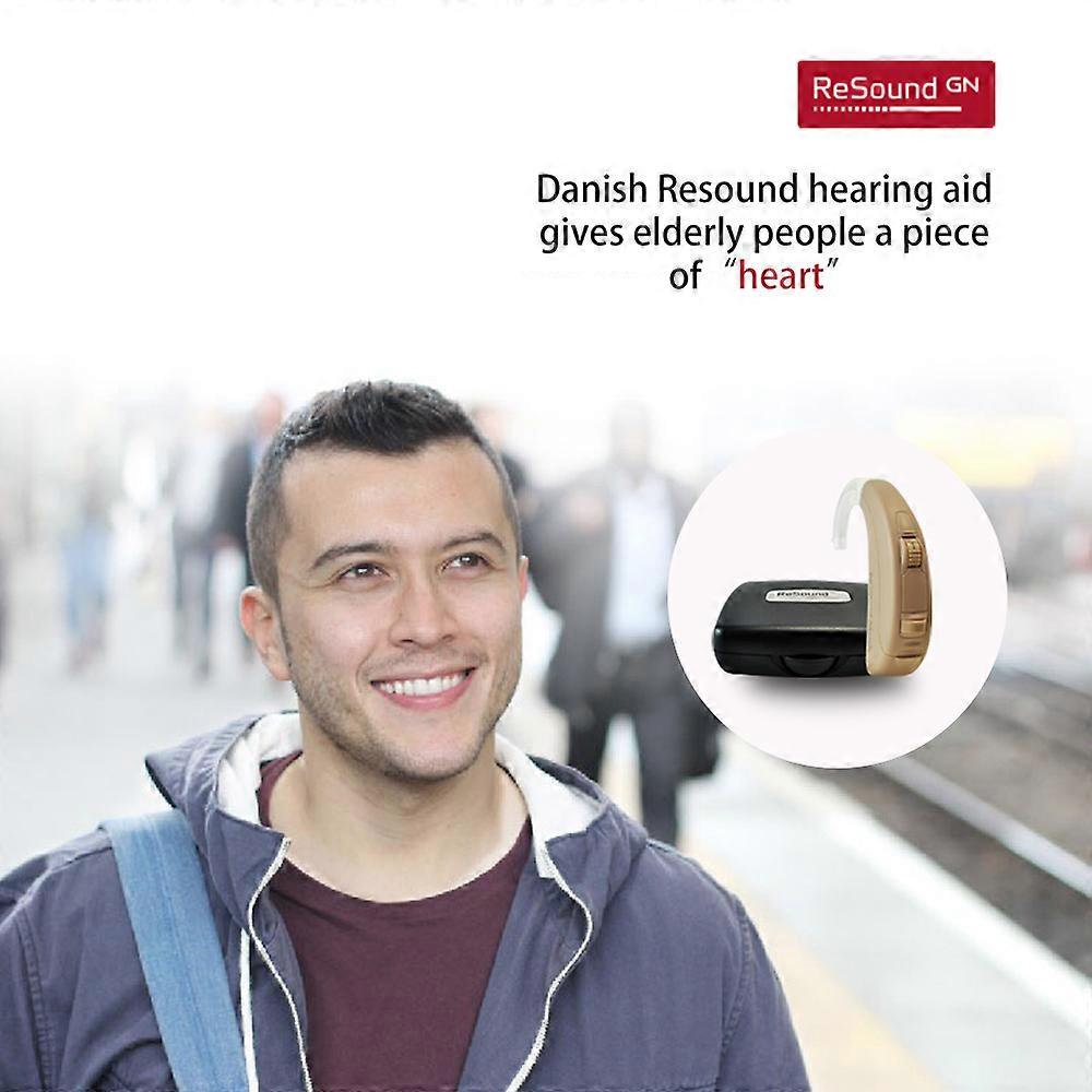 ReSound Match 3T90VI behind the ear hearing aid for severe to profound hearing loss (above 50% hearing loss) for all ages UNISEX