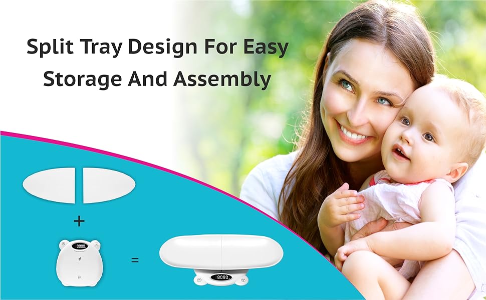 Meditive Digital Mother & Baby Weighing Scale for newborn, infant and children (3 in 1)