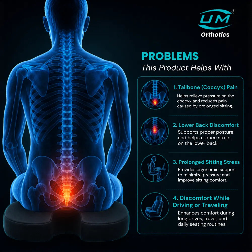 UM Orthotics Coccyx Cushion Seat