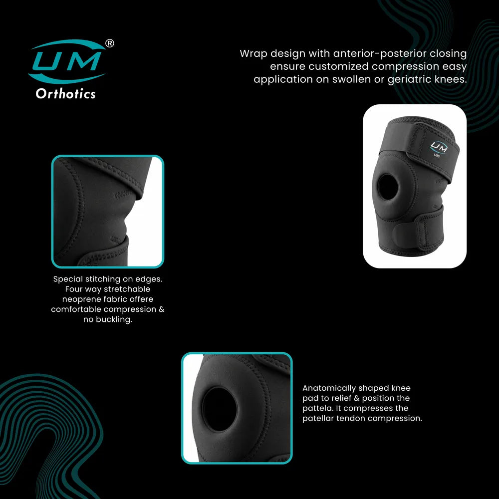 UM Orthotics Knee Support Open Patella (Neoprene)
