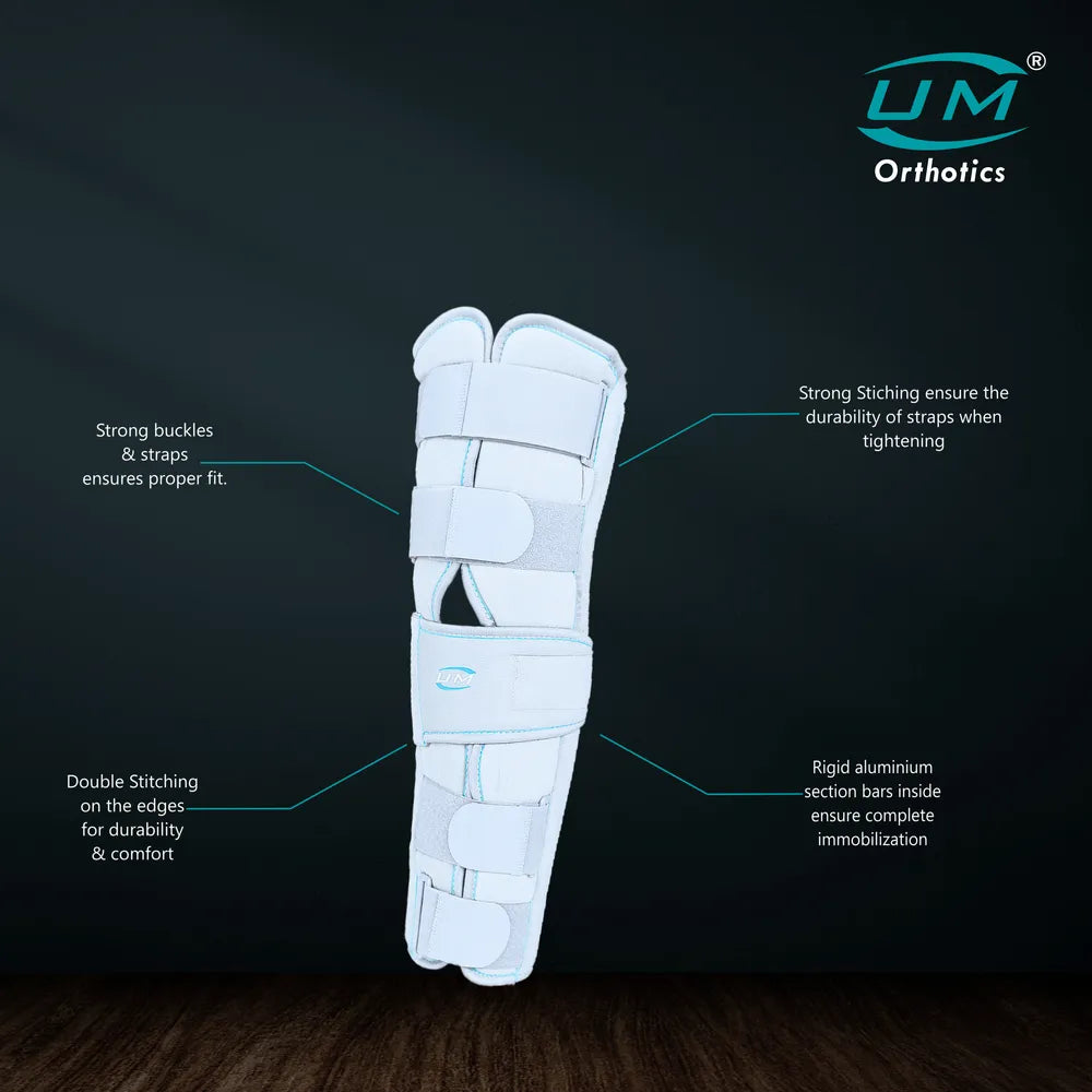 UM Orthotics Knee Immobiliser Long 19"