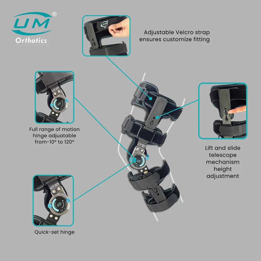 UM Orthotics R.O.M Knee Brace Adjuster Telescope