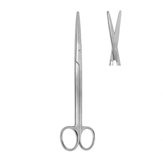 AUDITECH Premium Stainless Steel Surgical Scissors (straight) for Cutting Tissues and Sutures in Medical, Dental, and Veterinary Procedures