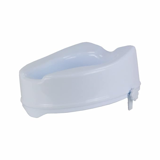 Vissco Comfort Commode Elevated Seat Without Lid, Comfortable, Lightweight Portable Commode raiser - Universal