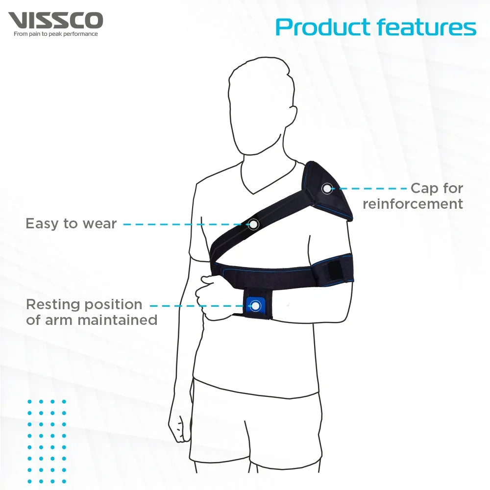 Vissco Elastic Shoulder Immobiliser with Cap