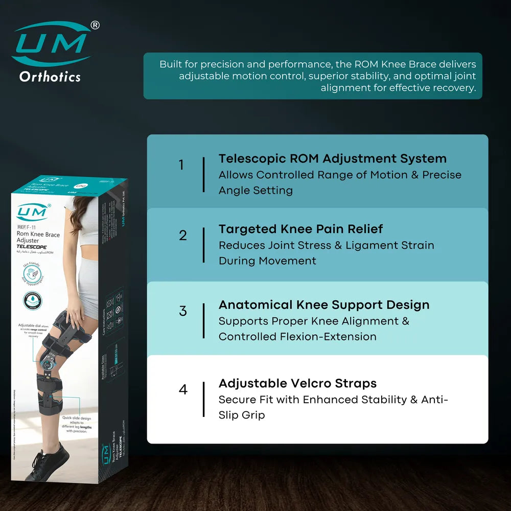 UM Orthotics R.O.M Knee Brace Adjuster Telescope