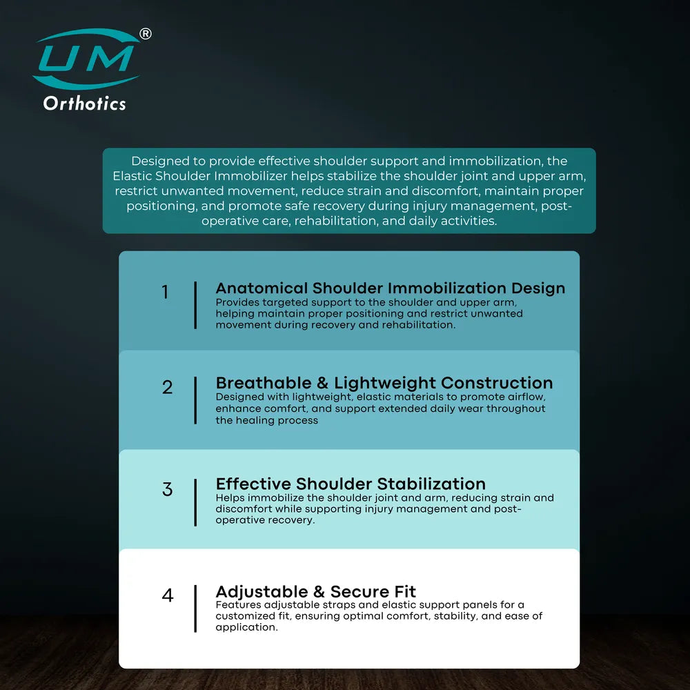 UM Orthotics Elastic Shoulder Immobiliser
