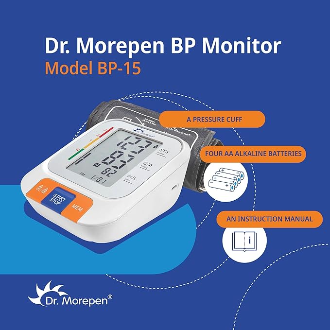 Dr. Morepen Arm Blood Pressure Monitor Model BP-15