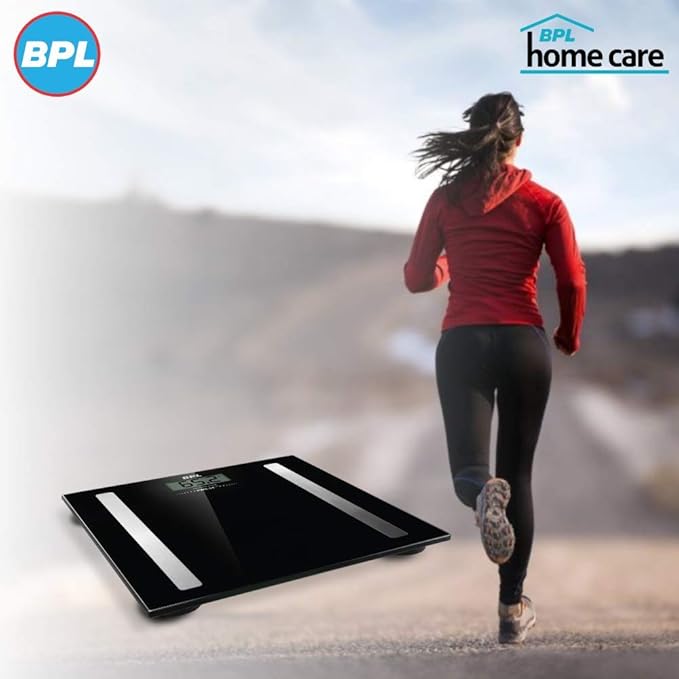 BPL Medical Technologies PWS-01 BT Bluetooth Enabled Weighing Machine and (BMI) (Black)
