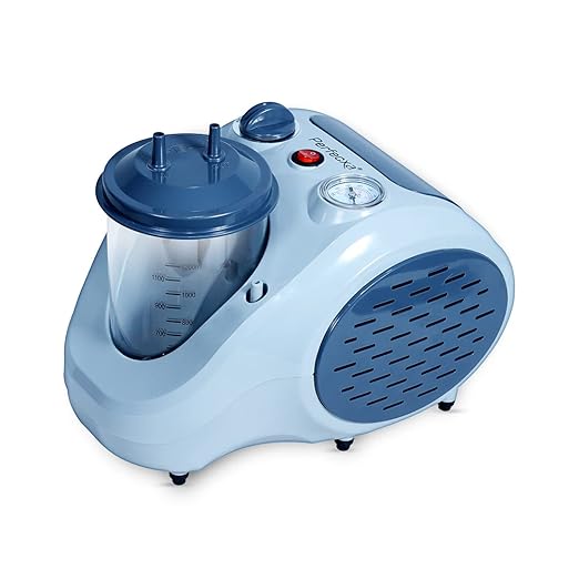 Perfecxa Portable phlegm Suction Unit 1000 ml Jar, Oil-free Lubrication Pump for Hospital, Clinic, Dentist, Home machine, Electrical Cleaning Disinfectant (Made In India)