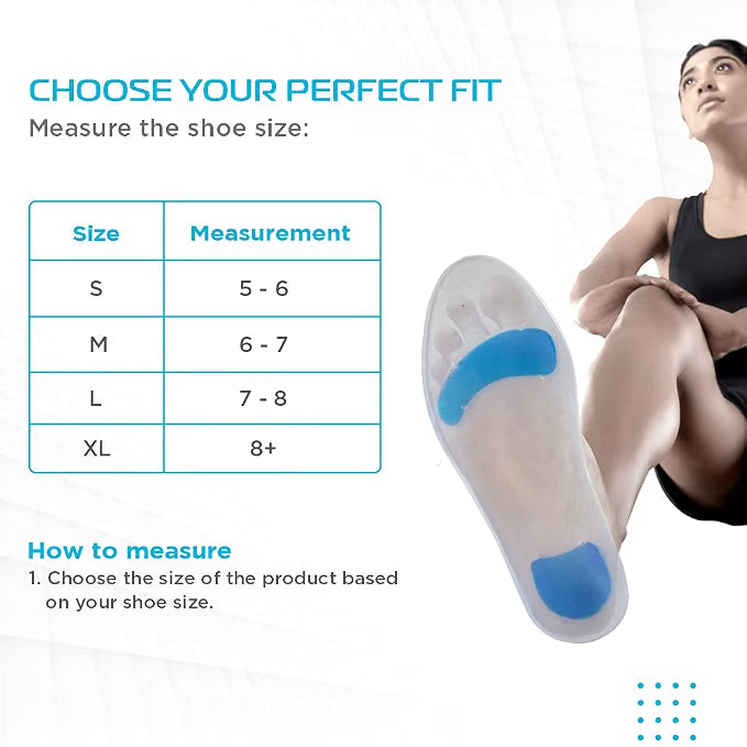VISSCO Foot Support Silicone Insoles