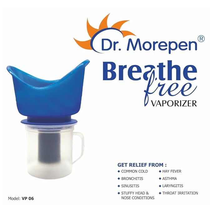 Dr. Morepen Breathe Free Vaporizer/steam inhaler - 600 Ml, Blue