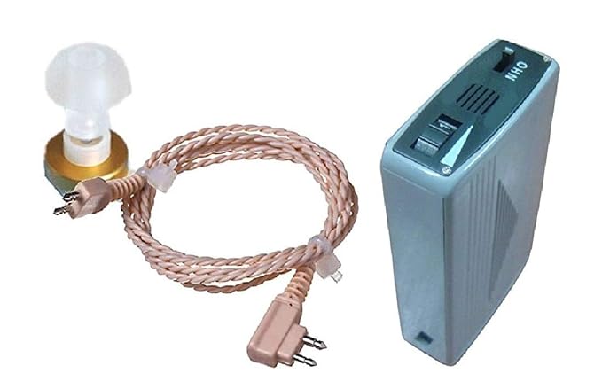 AUDITECH wired pocket style hearing amplifier 'POWERSOUND' for single ear