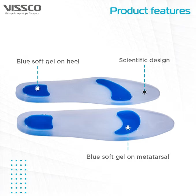 VISSCO Foot Support Silicone Insoles