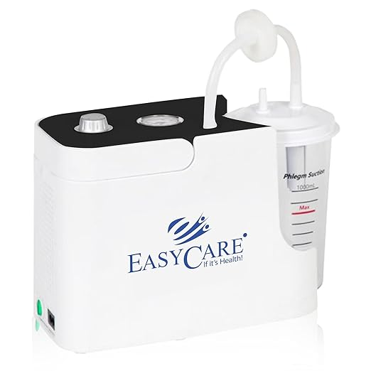 EASYCARE German Tech Portable Phlegm Suction Machine with 1000ml Jar - Effective and Reliable Respiratory Care Solution