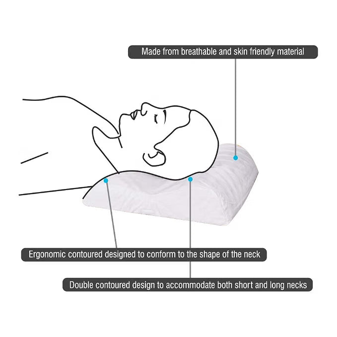 VISSCO Cervical Contoured Pillow