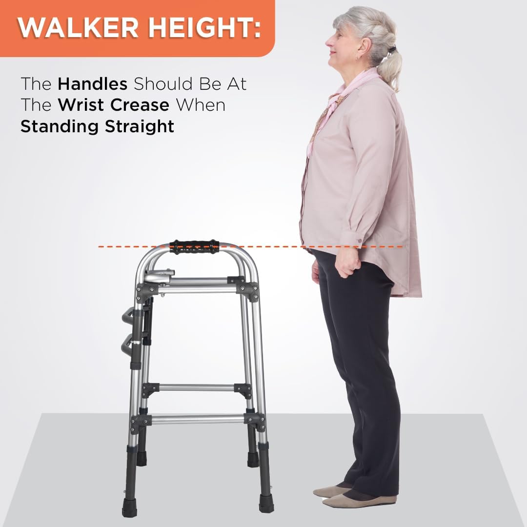 Vissco Dura Max Aluminium body Foldable walker
