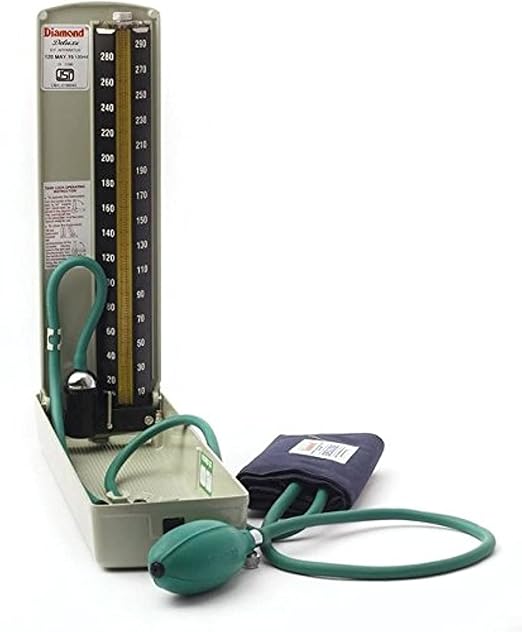 Diamond BPMR 120 Deluxe Conventional Mercurial Type BP Instrument for doctors, medical practitioners and medical students.(Sphygmomanometer)