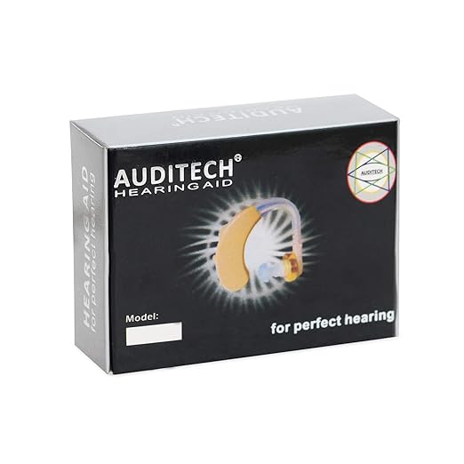 AUDITECH® BTE Sound Enhancement/Amplifier 'Star' Behind The Ear Hearing Aid For Upto 50% Hearing Loss
