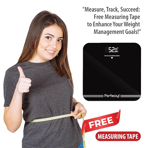 Perfecxa Digital Weighing Scale with LED Display and Auto On/Off Functional, Weight Capacity 180 Kgs