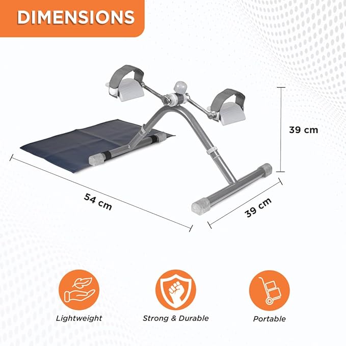 Vissco Cycle Exerciser, Indoor Exerciser to Help in Toning & Shaping Up The Lower Body (Grey)