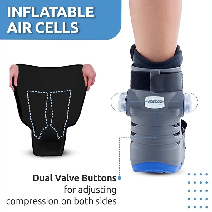 Vissco Pneumatic Walker Boot, Double Push Button