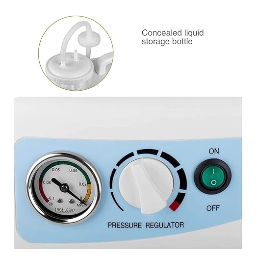 INFI Portable Phlegm Suction Machine For Patients With 1200ml Jar, Oil-Free Lubrication Pump, Suction Machine for Home Patient, Suction Apparatus for Hospital and Clinic for Medical Use