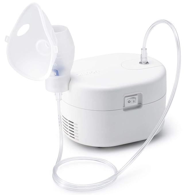 Omron Ultra Compact & Low Noise Compressor Nebulizer NEC-106 For Child & Adult (1 Year Warranty to be claimed at local service centre)