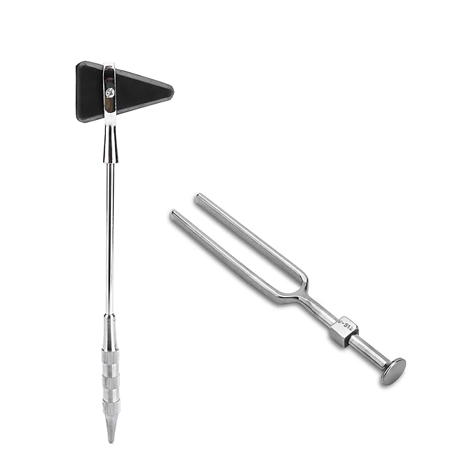 AUDITECH Percussion Knee Hammer Taylor Model with Tuning Fork for doctors, medical students and medical practitioners