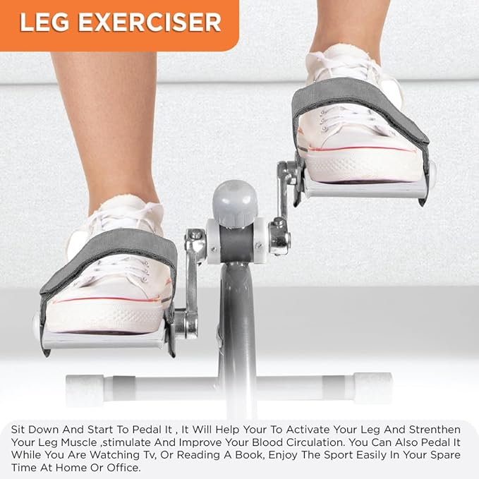 Vissco Cycle Exerciser, Indoor Exerciser to Help in Toning & Shaping Up The Lower Body (Grey)