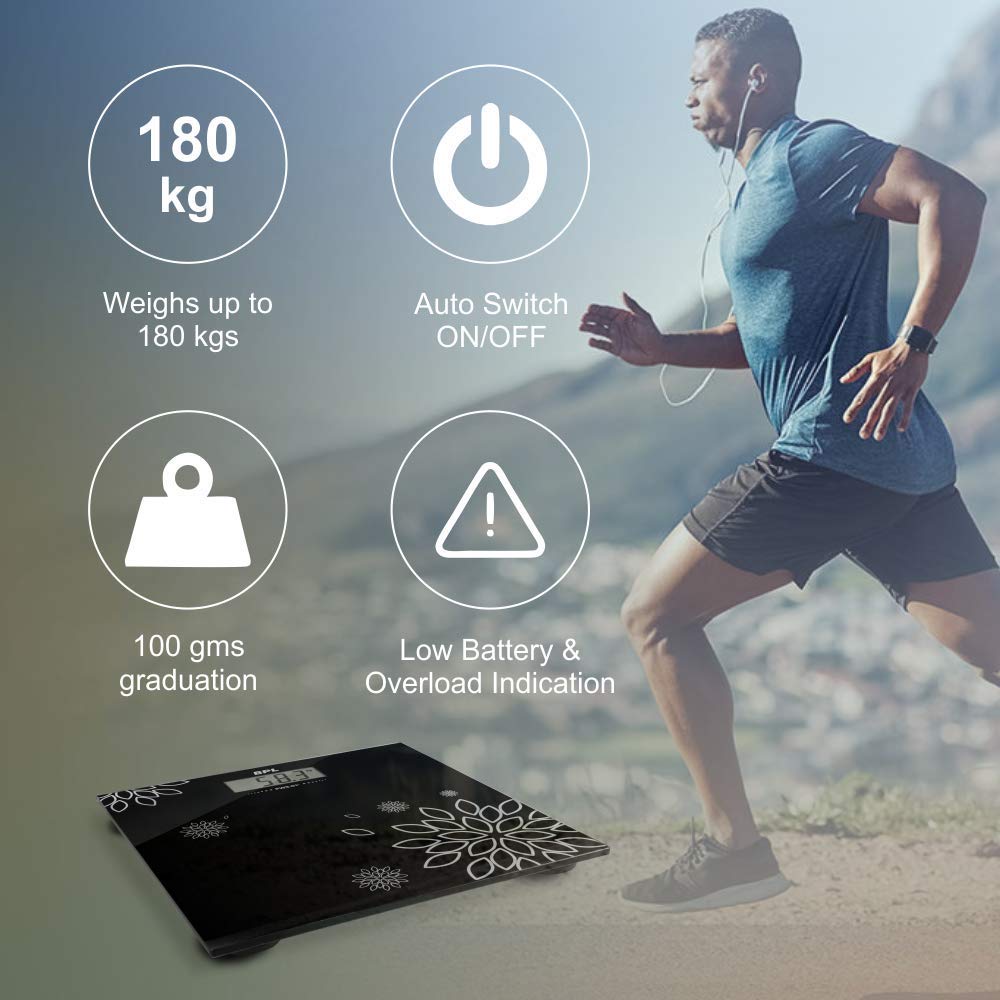 BPL PWS-01+ Personal Weighing Scale (Black)
