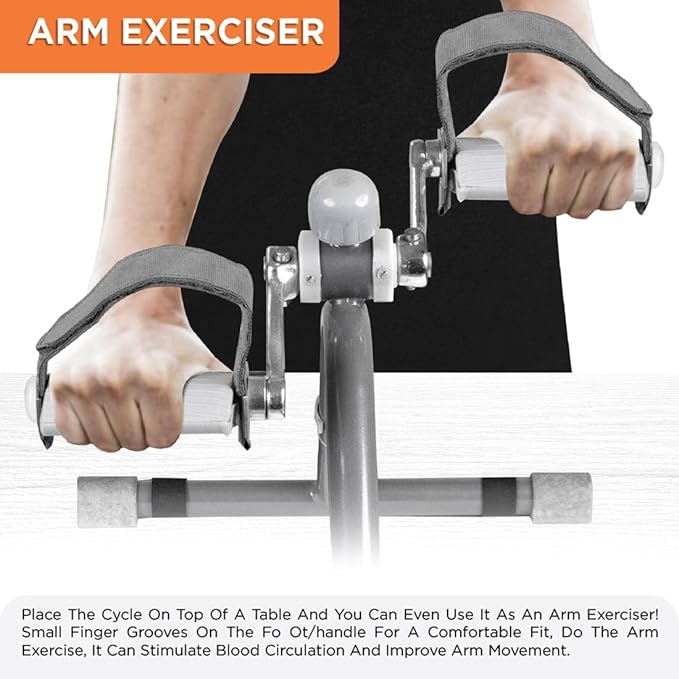 Vissco Cycle Exerciser, Indoor Exerciser to Help in Toning & Shaping Up The Lower Body (Grey)