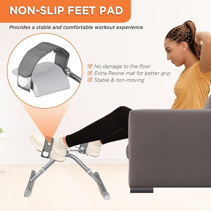 Vissco Cycle Exerciser, Indoor Exerciser to Help in Toning & Shaping Up The Lower Body (Grey)
