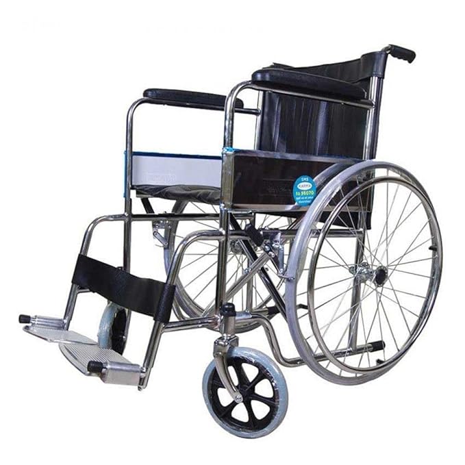 Karma Fighter Basic folding wheelchair with durable multi spoke wheels