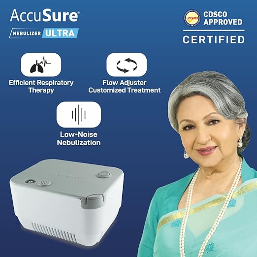 AccuSure ULTRA Compressor Nebulizer Machine for Kids & Adults