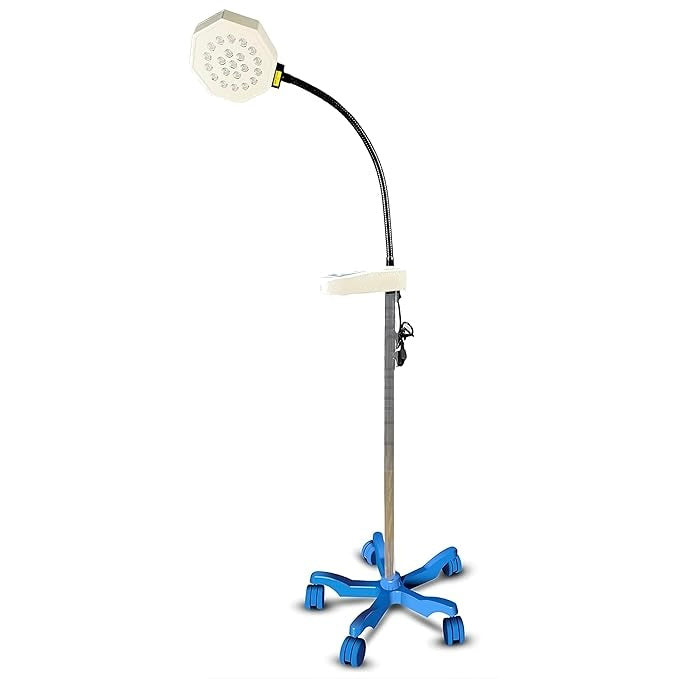 AUDITECH® Hexa Shape LED O.T. Light Standing Spot Type Surgical Light - for Precise Inspection and Medical Procedures (21 LED Spotlight)