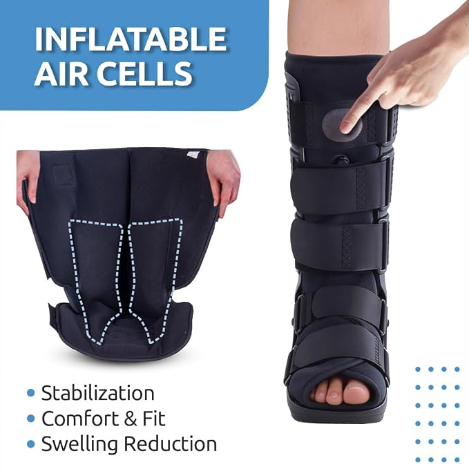 Vissco Pneumatic Walker Boot, Single Push Button - Long