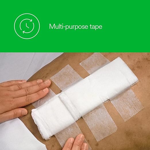 3M Micropore Medical adhesive tape for dressing and bandage for home, clinic and hospital use (2 inch X 6 rolls)