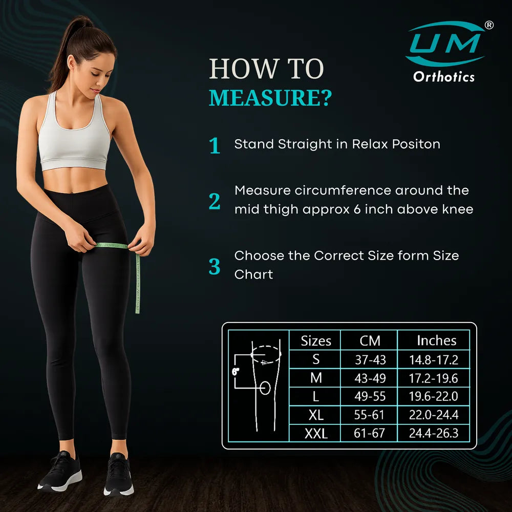 UM Orthotics Knee Immobiliser Short 14"