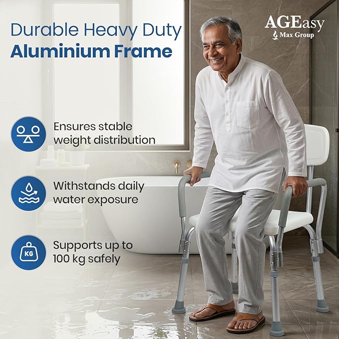 AGEasy (Max Group) Safesit Shower Chair for Seniors