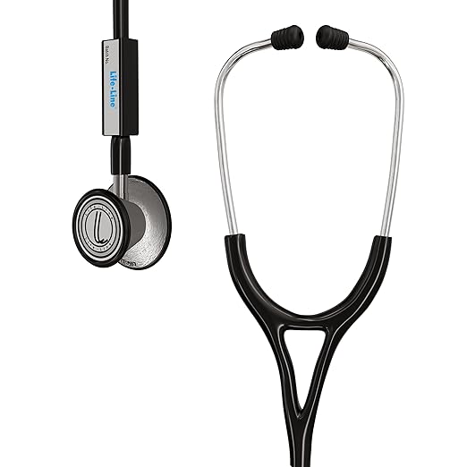 LIFE LINE Paediatric 2 SS Stethoscope | Dual Diaphragm Chest Piece for Paediatric and Neonatal | 2-way Tube | Suitable for Doctors, Nurses, Students