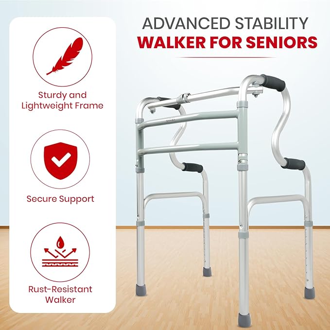 Antara AGEasy Foldable Step Walker for Seniors and injured