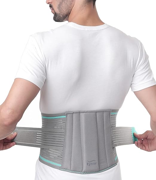 TYNOR Cure Lumbo Sacral Belt for Lumbar back support (unisex) Grey