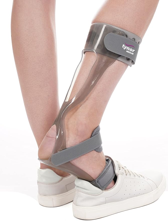 TYNOR Foot Drop Splint, for Ankle Support | Foot Drop Treatment Brace, Provides Stability for Foot Drop | Comfortable Design, Medical Orthopedic Splint for Foot - Pack of 1