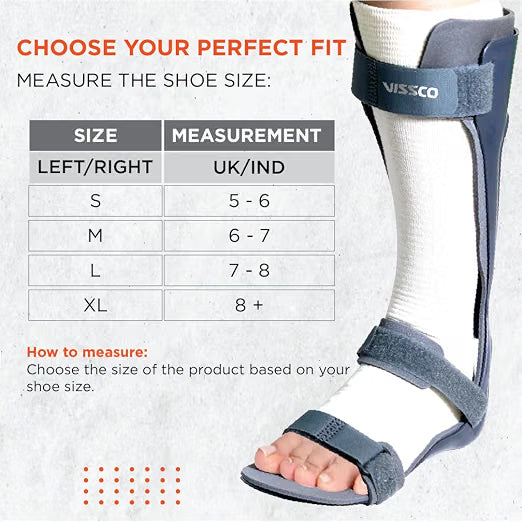 VISSCO Foot Drop Support with Padding For Peroneal Nerve Palsy