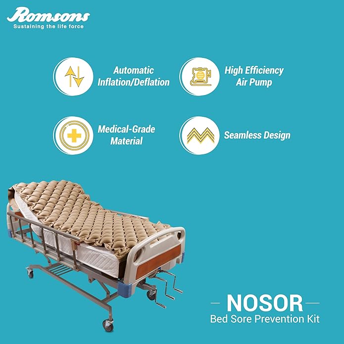 Romsons Anti-Decubitus Air Pump and Bubble Mattress for Prevention of Sorenil Bed Sore and Pressure Sores